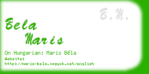 bela maris business card