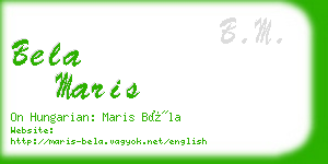 bela maris business card